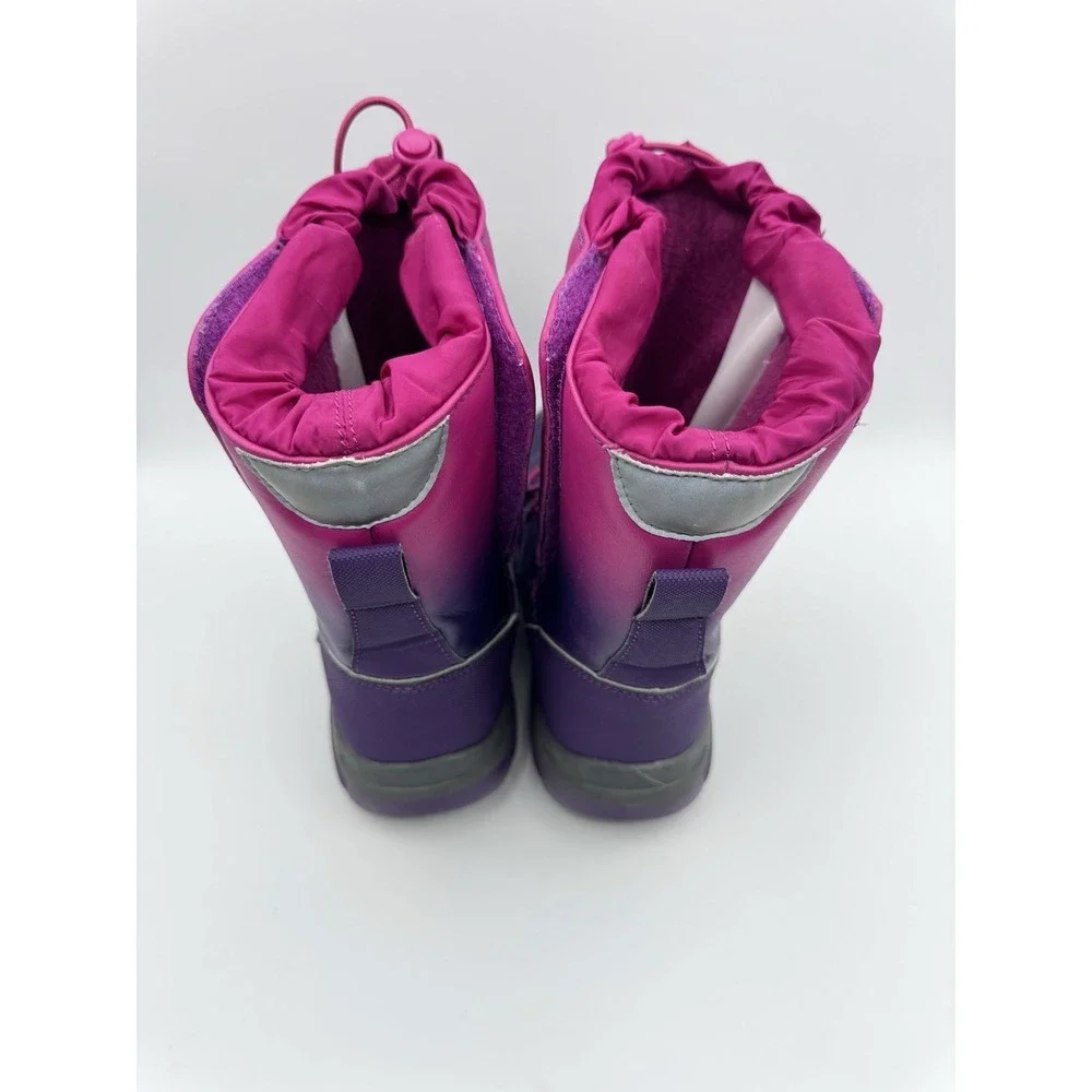 LANDS END | Snow Flurry Insulated Snow Boots | Pink Purple Ombre Toddler Sz 3 M